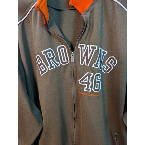 Reebok NFL Classic Cleveland Browns 46 Jacket Men’s 3XL Full Zip Logo FLAW - Picture 2 of 9